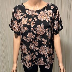 Como Black women short sleeve blouse